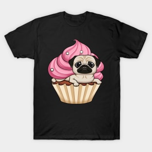 Pug-cakes: The Perfect Blend of Cute and Sweet T-Shirt
